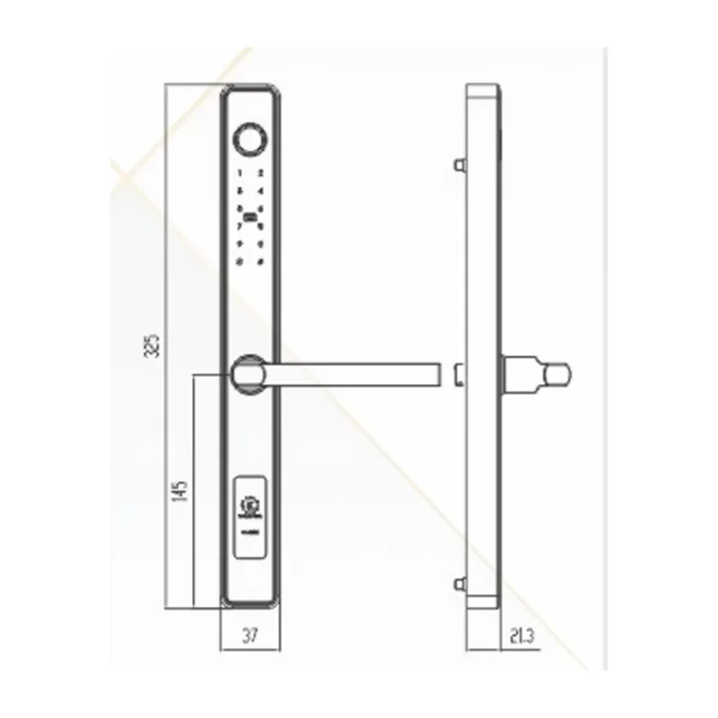 THÔNG SỐ KĨ THUẬT CỦA KHÓA VÂN TAY CỬA NHÔM KASSLER KL 68 BL REMOTE