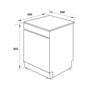 MÁY RỬA CHÉN ĐỘC LẬP HAFELE HDW-F60G (535.29.590) - 411