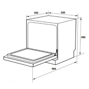 MÁY RỬA CHÉN ĐỂ BÀN HAFELE HDW-T5531B (538.21.350) - 44444