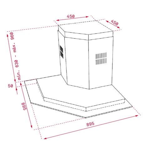 KÍCH THƯỚC MÁY HÚT MÙI TEKA DQ2 985 40477002