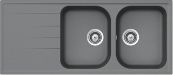 CHẬU GRANSTONE HAFELE HS18-GED2R80 MÀU XÁM 570.35.560 - 570 35 560