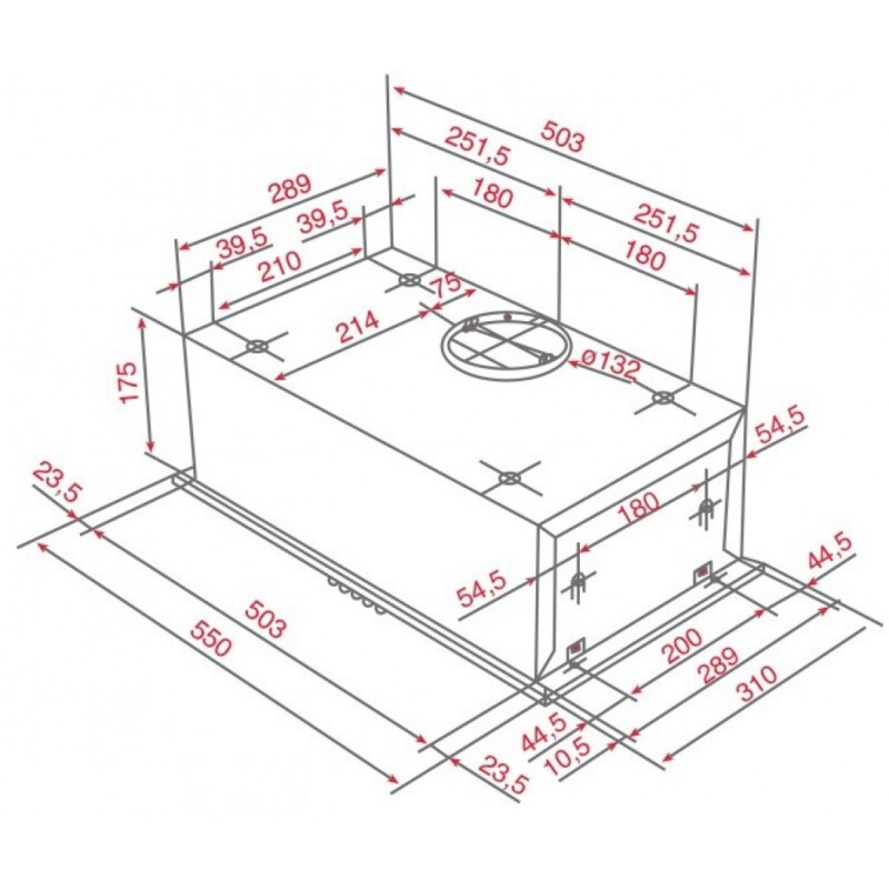 KÍCH THƯỚC MÁY HÚT MÙI TEKA GFH 55 40446700