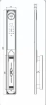 KÍCH THƯỚC KHOÁ VÂN TAY KASSLER KL 968 CNC BLUE GREY APP REMOTE
