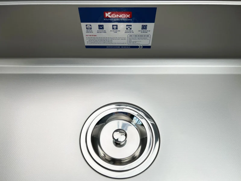CHẬU RỬA BÁT 1 HỐ CHỐNG XƯỚC KONOX KN6044SU DEKOR - 677675bd32e7f5b9acf6 1665459563240