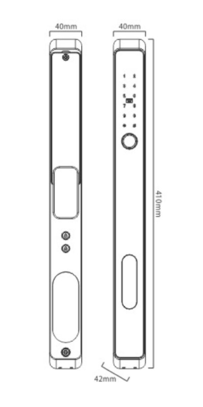 KHÓA CỬA NHÔM THÔNG MINH KASSLER KL 599 AT GREY APP - 7 7
