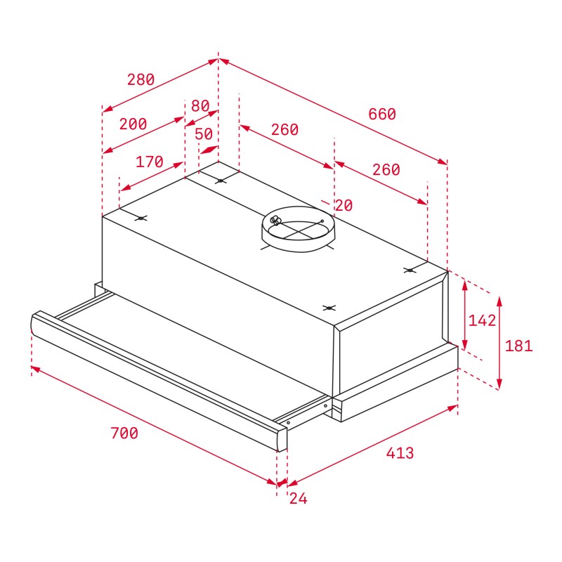 KÍCH THƯỚC MÁY HÚT MÙI TEKA TL 7310 SS 113080003
