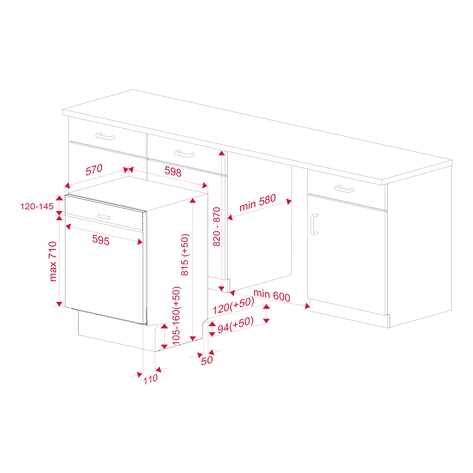MÁY RỬA CHÉN TEKA DSI 76850 SS 114260009 - 71 2