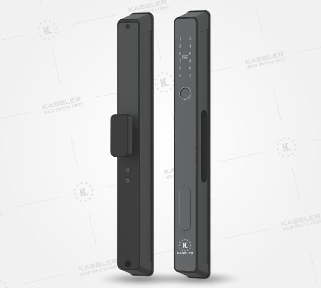 KHÓA CỬA NHÔM THÔNG MINH KASSLER KL 599 AT BLACK APP - 777 1
