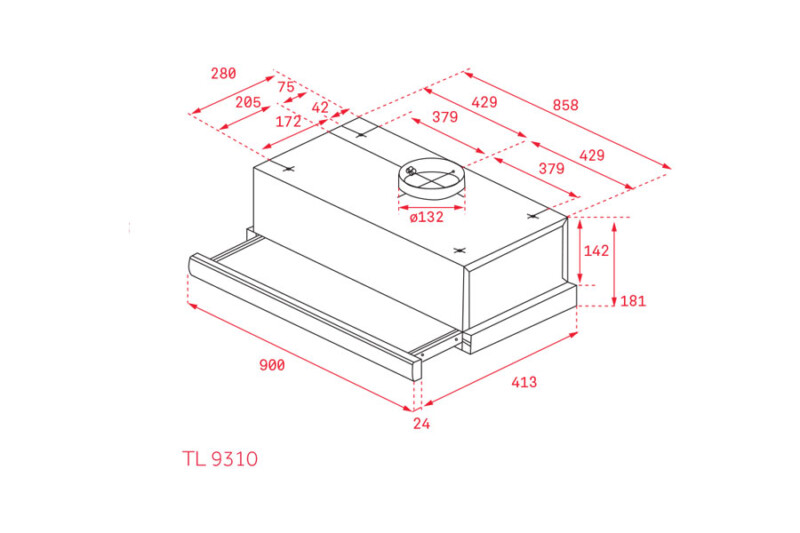 MÁY HÚT MÙI TEKA TL 9310 40474390 - 79 1