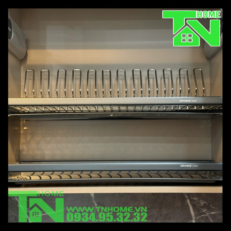 GIÁ BÁT ĐĨA CỐ ĐỊNH NAN OVAL SUS304 GRANDX XF.80M