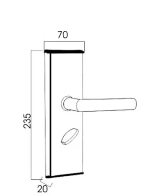 KHÓA ĐIỆN TỬ KHÁCH SẠN KASSLER KL 383 I - 8 8