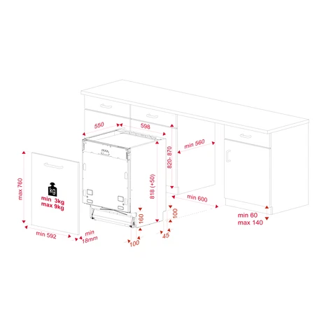 MÁY RỬA CHÉN TEKA DFI 46950 WH 114270001 - 83 1
