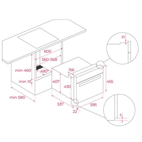 LÒ HẤP KẾT HỢP NƯỚNG TEKA HLC 8470 SC BK 111230013 - 86 2