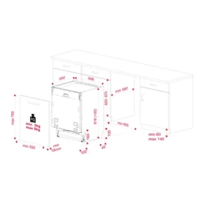 MÁY RỬA CHÉN TEKA DFI 76950 220 50 WH 114260004 - 88 1