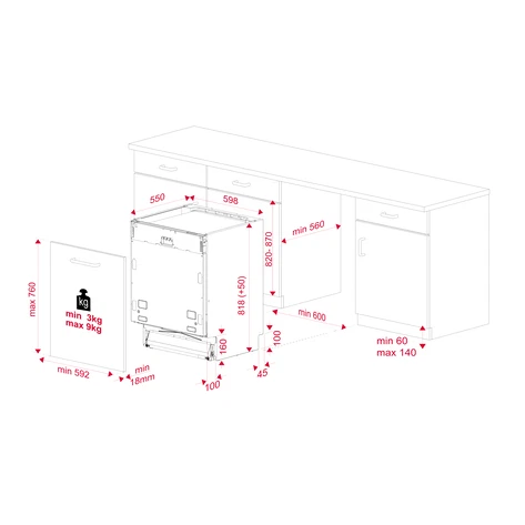 MÁY RỬA CHÉN TEKA DFI 76950 220 50 WH 114260004 - 88 1