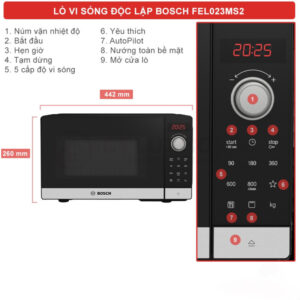 LÒ VI SÓNG ĐỘC LẬP BOSCH FEL023MS2 SERIE 2 - 96624222 8DE6 4E78 93C8 156E85DAC314