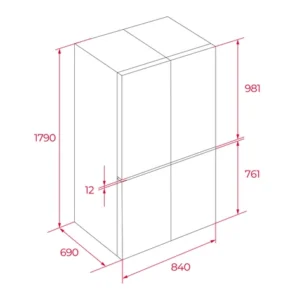 TỦ LẠNH TEKA SBS 3D+RMF 74830 DSS 113430041 - 97 1