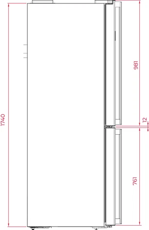TỦ LẠNH TEKA SBS 3D+RMF 74830 DSS 113430041 - 99 3