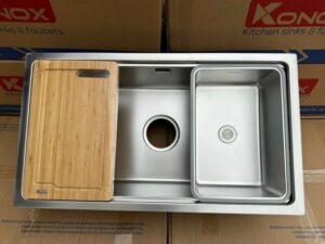 CHẬU RỬA BÁT CHỐNG XƯỚC KONOX WORKSTATION SINK – UNDERMOUNT SINK KN8146SU DEKOR - A4