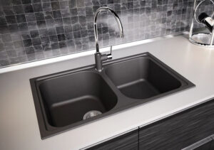 CHẬU GRANSTONE HAFELE HS19-GEN2R90 MÀU ĐEN 570.35.380 - Chau rua Hafele Julius HS19 GEN2R90 570.35 1 1