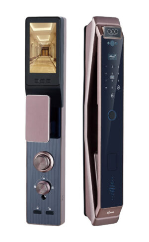 KHÓA CỬA FACE ID APP WIFI DEMAX SL966 BROWN CNC