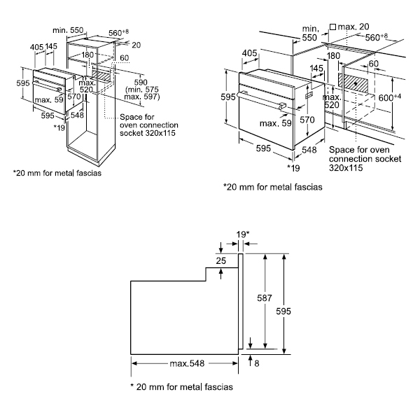THÔNG SỐ KĨ THUẬT CỦA LÒ NƯỚNG ÂM TỦ BOSCH HBF134EB0K SERIE 2