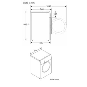 MÁY GIẶT BOSCH WGB256A40 SERIE 8 CỬA TRƯỚC 10KG, 1600 VÒNG/PHÚT - KT may giat Bosch WGB256A40