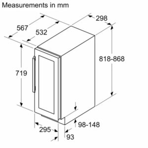 TỦ BẢO QUẢN RƯỢU VANG SIEMENS KU20WVHF0 IQ500 - KT1 tu ruou am Siemens KU20WVHF0