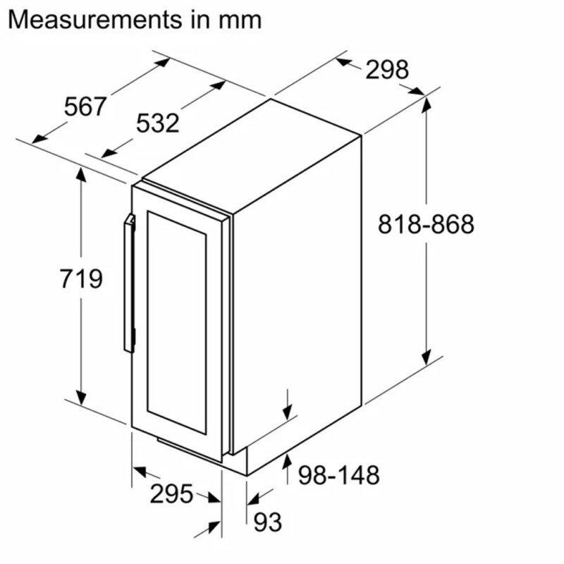 TỦ BẢO QUẢN RƯỢU VANG SIEMENS KU20WVHF0 IQ500