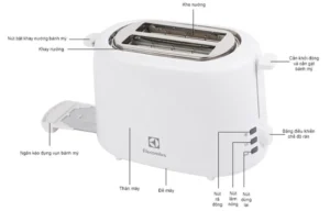 MÁY NƯỚNG BÁNH MÌ ELECTROLUX ETS1303W - Lo nuong banh mi Electrolux ETS1303W 3