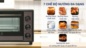 LÒ NƯỚNG ĐỂ BÀN ELECTROLUX EOT3218XG ULTIMATETASTE 500 32L - Lo nuong de ban electrolux eot3218xg 1