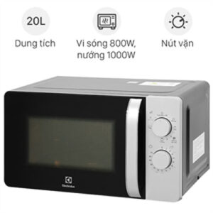 LÒ VI SÓNG ELECTROLUX ĐỂ BÀN TÍCH HỢP NƯỚNG 20L EMG20K38GB - Lo vi song Electrolux EMG20K38GB 1635669610