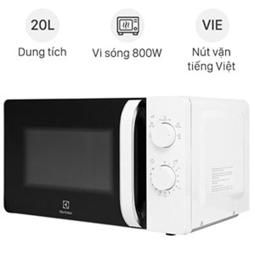LÒ VI SÓNG ĐỨNG ELECTROLUX EMM20K18GW 20 LÍT