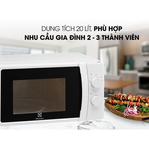 LÒ VI SÓNG ĐỂ BÀN ELECTROLUX 20L EMM20K18GWI