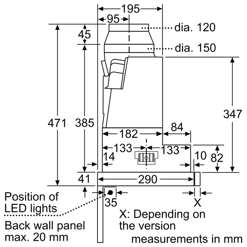 KÍCH THƯỚC MÁY HÚT MÙI BOSCH DFS067A51B SERI 4