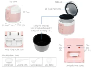 NỒI CƠM ĐIỆN ELECTROLUX E4RC1-320P - Noi com dien Electrolux E4RC1 320P 4