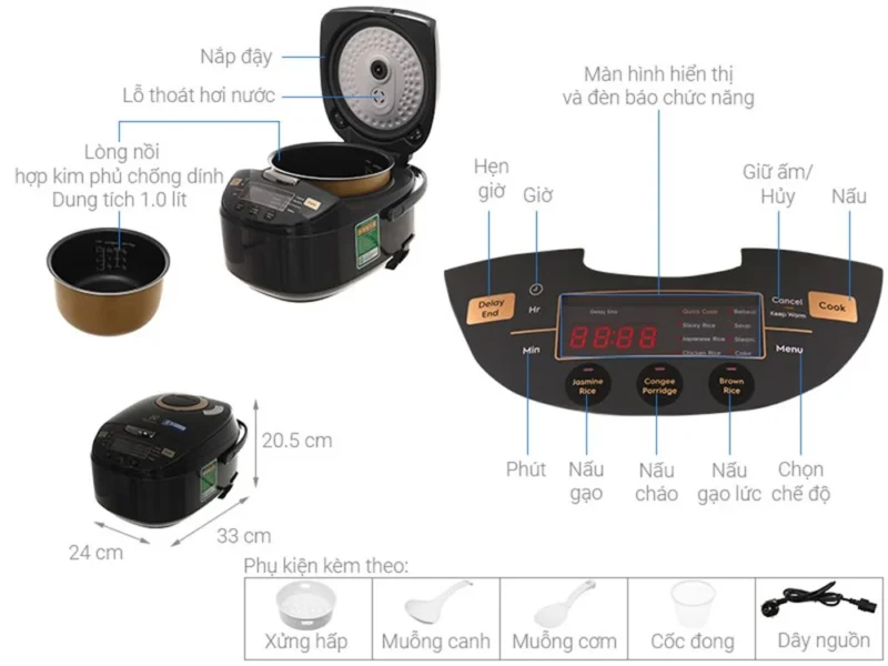 NỒI CƠM ĐIỆN ELECTROLUX EXPLORE 7 E7RC1-550K - Noi com dien tu electrolux E7RC1 550K 4 1