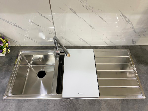 CHẬU RỬA BÁT KONOX EUROPEAN SINK PREMIUM KS11650 2B BÀN PHẢI - Premium KS11650 2B 1