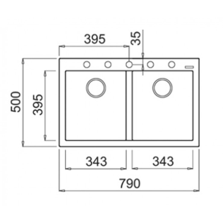 CHẬU ĐÁ NHÂN TẠO TEKA FORSQUARE 2B 790 BEIGE 115260016 - SON 10