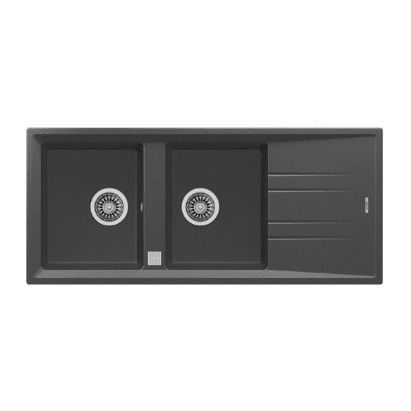 CHẬU ĐÁ NHÂN TẠO TEKA STONE 80 B-TG 2B 1D BLACK 115400011