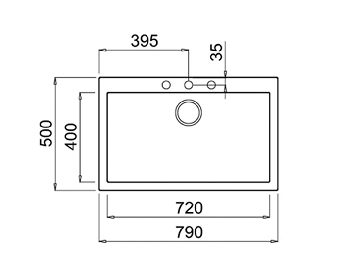 CHẬU ĐÁ NHÂN TẠO TEKA 72.40 TG V.AUTO GRIS PIEDRA 115230001 - SON 7