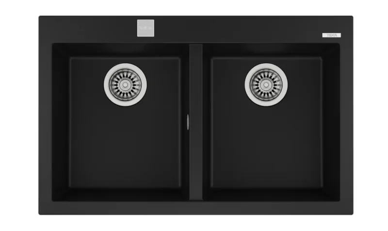 CHẬU ĐÁ NHÂN TẠO TEKA FORSQUARE 2B 790 BLACK 115260014