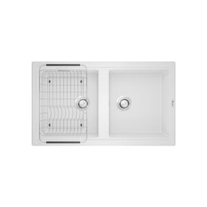 CHẬU RỬA BÁT KONOX  GRANITE SINK PHOENIX 860 WHITE SILVER