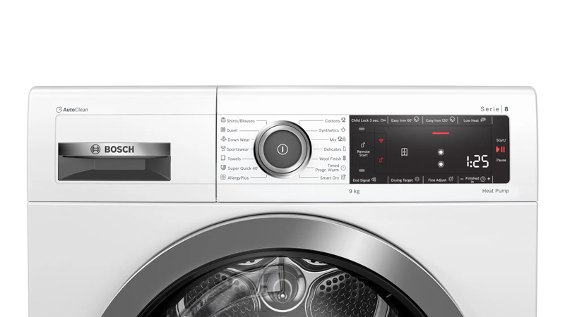 MÁY SẤY QUẦN ÁO BOSCH HMH.WTX87MH0SG 9KG SERIES 8 - anh1 may say Bosch WTX87MH0SG