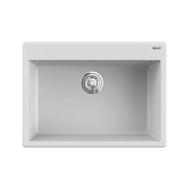 CHẬU RỬA BÁT KONOX GRANITE SINK RUVITA 680 GREY - anh chau don konox ruvita white 6462563b795e44cbb1dc881703156701 master