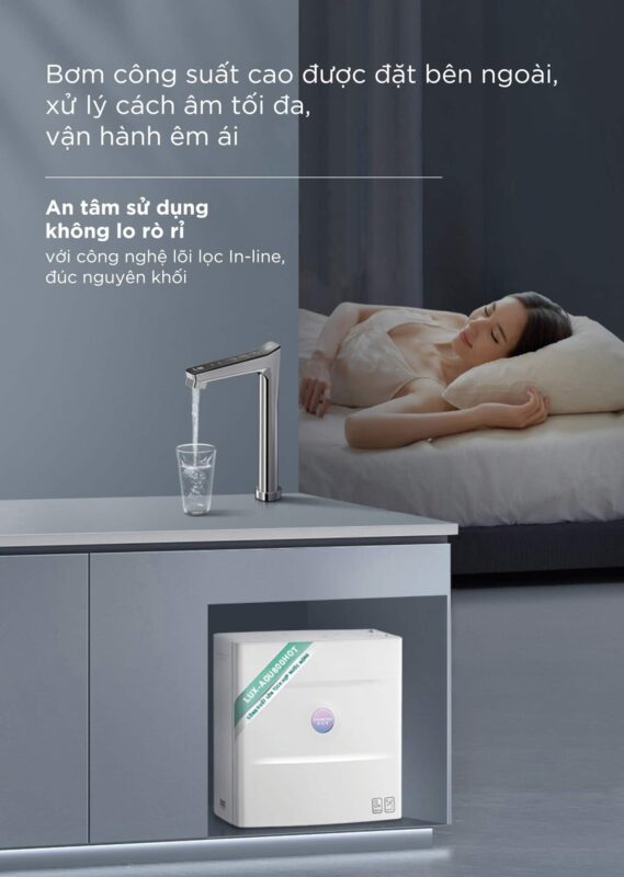 MÁY LỌC NƯỚC ĐẶT GẦM CÔNG SUẤT LỚN A. O. SMITH ROSS™ LUX-AOU800HOT