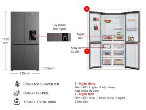 TỦ LẠNH ELECTROLUX 4 CỬA EQE4960A-B ULTIMATETASTE 700 492L - bcfff858 45ca 4eca b384 6be17af9a8a7