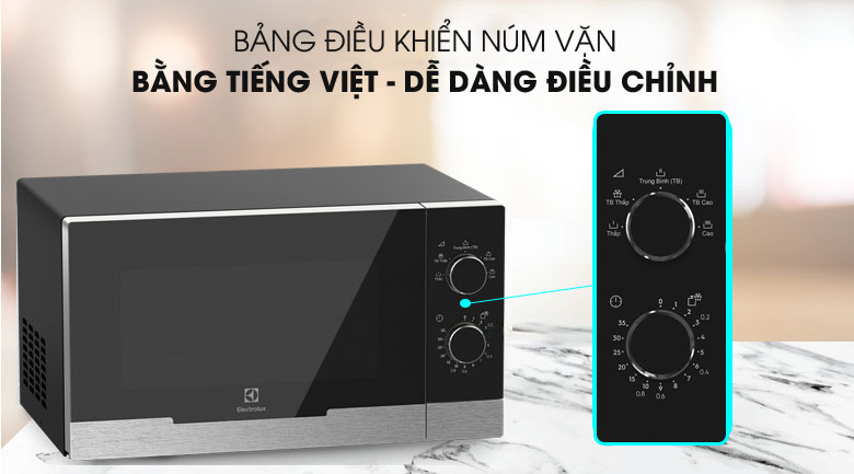 LÒ VI SÓNG ĐỂ BÀN ELECTROLUX 23L EMM23KI9EBP