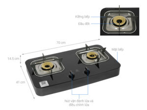 BẾP GA DƯƠNG ELECTROLUX PRIMA 71CM ETG729GKTR - bep ga doi electrolux etg7256gkr 10