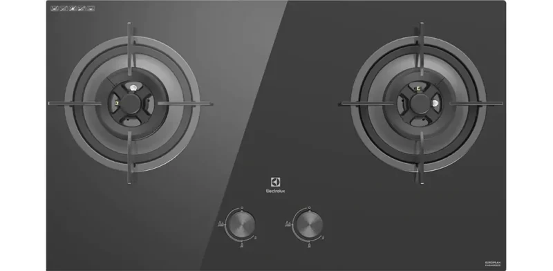 BẾP GA GANAR ELECTROLUX 78CM EHG7230BE 2 MÂM CHIA LỬA